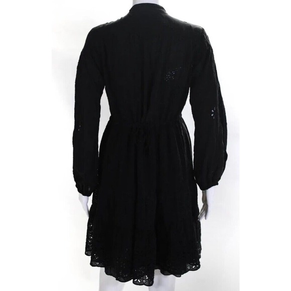 Johnny‎ Was Lexan Dress Women's Size Small Black Cutout - Picture 3 of 7